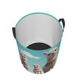 thumbnail image 4 of Cute Llama Printed laundry Hamper Collapsible Laundry Basket with Handles Waterproof Circular Hamper Lightweight Clothes Storage Basket for Dirty Clothes Hamper, 4 of 4