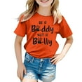 thumbnail image 1 of MEZZALL T-Shirt Mode Décontracté Respirant Imprimé pour Filles, Orange, 4-5 Ans, 1 of 4