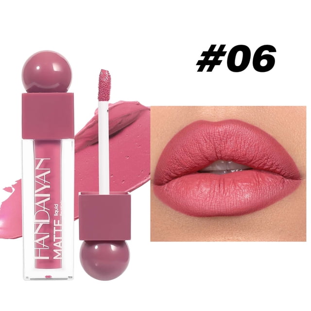 Salud y Belleza, Belleza y Maquillaje, Lápiz Labial/Brillo Labial, Lápiz Labial, Brillo Labial Mate El Lápiz Labial No Se Pega Al Vaso Y No Se Desvanece Brillo Labial, brillo labial
