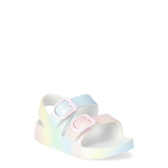 Wonder Nation Baby Girls Two Buckle Sandals