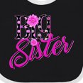 thumbnail image 4 of Inktastic Big Sister with Polka Dots Girls Baby Bib, 4 of 4