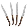 thumbnail image 2 of French Home Tortoise Shell 4-Piece Laguiole Connoisseur Steak Knife Set, 2 of 6