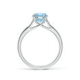 thumbnail image 2 of Angara Natural 1.12 Ct. Aquamarine Solitaire Ring in 14K White Gold for Women (Ring Size: 10), 2 of 10