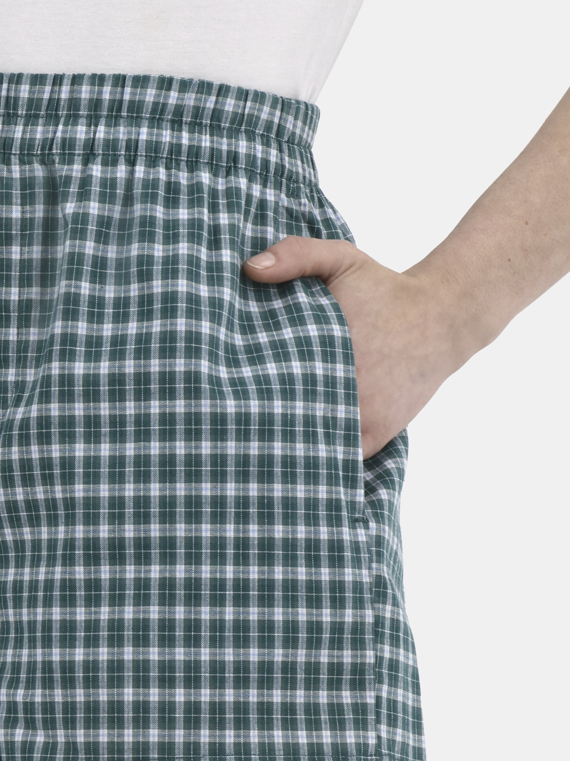 No Boundaries Cotton Boxer Shorts with Rollover Waist, 3'' Inseam, Women's