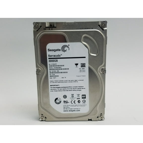RefurbishSeagate Barracuda ST3000DM001 3TB 3.5" SATA III Desktop Hard Drive