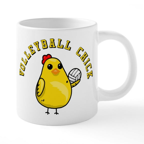 CafePress - Volleyball Chick - 20 Oz White Ceramic Mega Mug