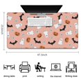 thumbnail image 5 of Long Mouse Pads for Desk,Pastel Halloween Icons Pattern Desk Mats on Top Of Desks, Desk Mouse Pad Extra Large with 3mm Non-Slip Base and Stitched Edge for Gaming,Office,Work,Home 47.3x23.6in, 5 of 5