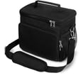 thumbnail image 1 of Bolsa de almuerzo con aislamiento térmico – Bolsa de almuerzo a prueba de fugas con correa de hombro ajustable, lonchera aislada para adultos (negro), 1 of 5