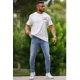thumbnail image 4 of GINGTTO Men's Lightweight Stretch Slim Fit Jeans Comfort Flexible Casual Denim Pants, 4 of 6