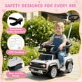 thumbnail image 5 of iYofe 3-in-1 Toddler Push Car for Ages 1-3, Licensed Ford Bronco Ride On Toy with Adjustable Parent Handle, Canopy, Safety Guardrail, Horn & Silent Wheels, Push Car for Toddlers 18-36 Months, Pink, 5 of 8
