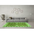 thumbnail image 3 of Ahgly Company Indoor Round Abstract Green Modern Area Rugs, 5' Round, 3 of 4
