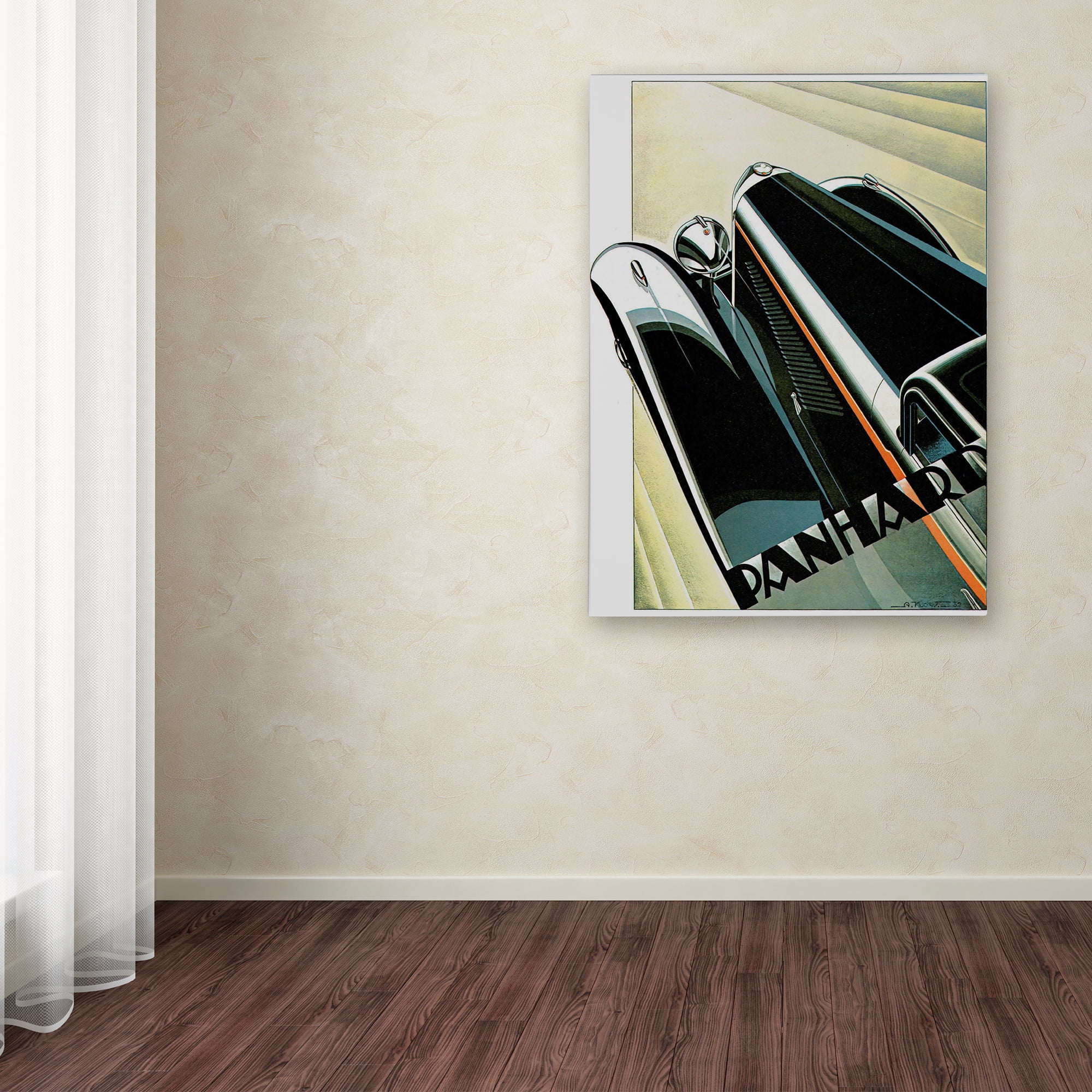 Trademark Fine Art 'Art Deco Auto' Canvas Art by Vintage Apple Collection