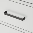 thumbnail image 2 of ARIEL Hepburn 36" Grey Bathroom Vanity, 1.5" Edge Carrara Quartz Countertop & Splash, Left Rectangular Sink, 2 Soft Closing Doors, 5 Full Extension Dovetail Drawers, Toe Kick, Matte Black, 2 of 10