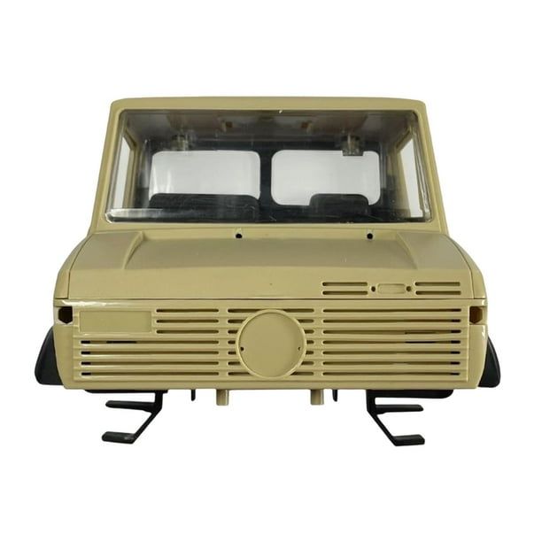 Piezas de repuesto para remolque, accesorio para vehículos, modelo de coche RC, accesorio para vehículo, modelo de camión RC, piezas modificadas DIY Frente amarillo Macarena Repuestos de coches RC