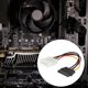 thumbnail image 2 of IDE 4Pin To 15Pin Female Power Cable 15p To 4p Floppy Drive Port Power Cable Converter For Computer Accessories, 2 of 4