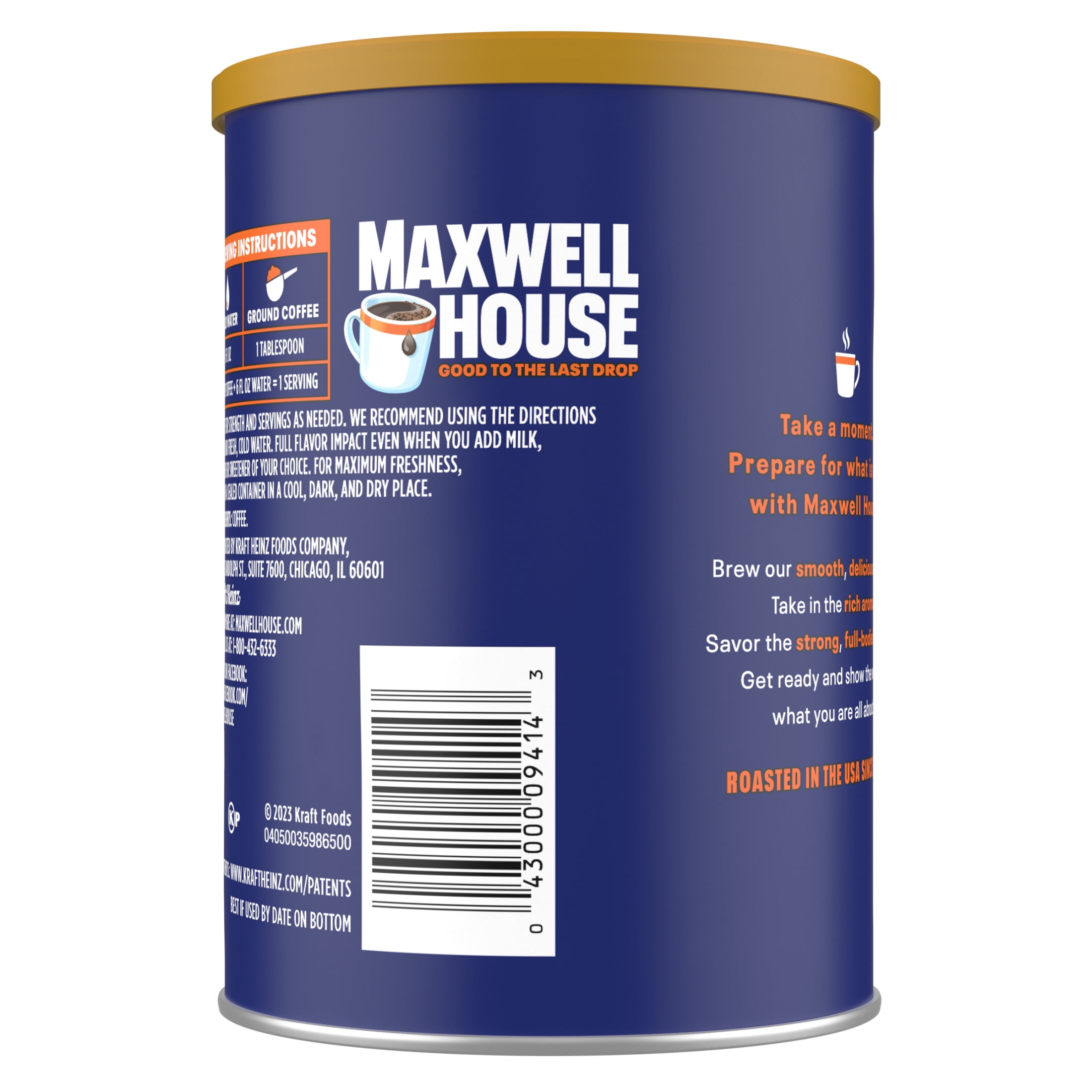 【FEPL】23SS★ Meteor heavyweight ground hood Maxwell House Original Roast Ground Coffee, 10.3 oz Canister
