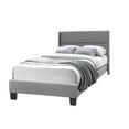 thumbnail image 4 of Better Home Products Giulia 41 x 81" Faux Leather Twin Platform Bed in Gray, 4 of 5