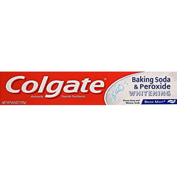 Colgate Baking Soda and Peroxide Whitening Toothpaste, 6 oz