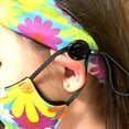 thumbnail image 6 of Ezolistic TURMASK Turban Female Headband & Face Mask 2 ply Neoprene Fabric Reversible with Filter Pocket Silicone cord locks toggles ear loop adjuster ( Zyrille ), 6 of 10