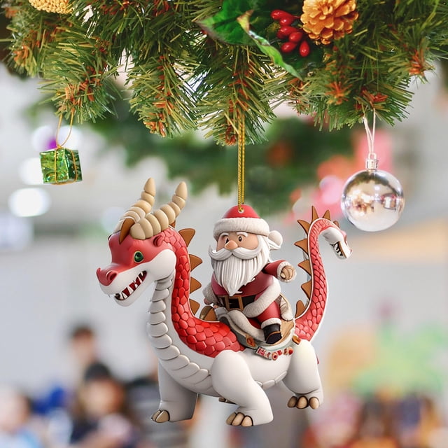 Christmas Tree Decorations Acrylic Flat Decorations Mini Indoor And Outdoor Christmas Tree Farmhouse Decorations Santa C Laus Ride Holiday Spring Christmas Decorations