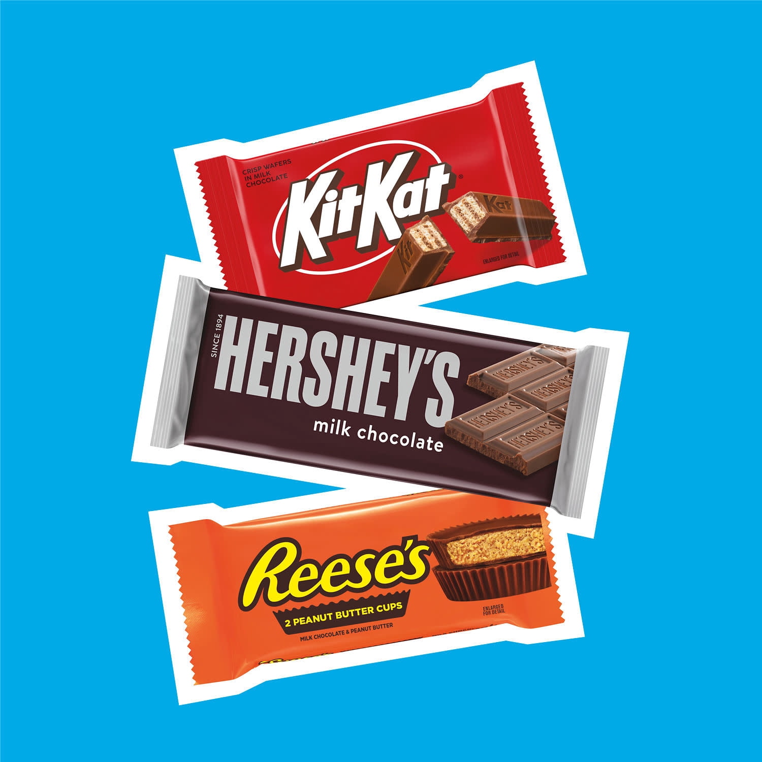 HERSHEY'S, KIT KAT® and REESE'S Assorted Milk Chocolate, Halloween Candy Bulk Box, 27.3 oz (18 Count)