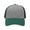 Heather Grey/ Charcoal/ Forest Green, variant on Traditional Lo-Pro Mesh Back Trucker Fit Cap