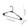 thumbnail image 3 of Hessimy Clothes Hangers , Notched Adult Hangers for Any Clothing Type, Arctic White 10 Count, White, 3 of 4