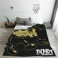 thumbnail image 4 of Bendy And The Ink Machine Blanket Super Soft Cozy Throw Blanket Fuzzy Comfy Flannel Blanket Warm Plush Blankets For Couch, Sofa, Bed 50"X40", 4 of 8