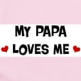thumbnail image 2 of CafePress - Papa Loves Me Infant Bodysuit - Baby Light Bodysuit, Size Newborn - 24 Months, 2 of 4