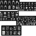 thumbnail image 3 of 5pcs Acero Tips Design Stamping Set, Plantilla De Uñas, 3 of 7