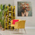 thumbnail image 3 of Stupell Industries Floral Figure Portrait Floral & Botanical Painting Wrapped Canvas Art Print Wall Art, 36 x 36, 3 of 8