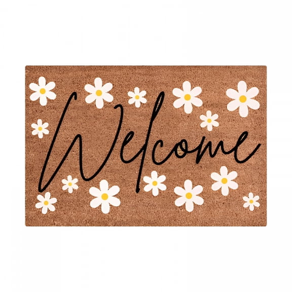 RLESO 2026 New Funny Door Mats Outside Watermelon Flower Ice Cream Sunny Summer Style Hello Summer Mat Welcome Mats for Outside Indoor Outdoor Rugs Inside Floor Mat Doormats for Entryway, 24X16In