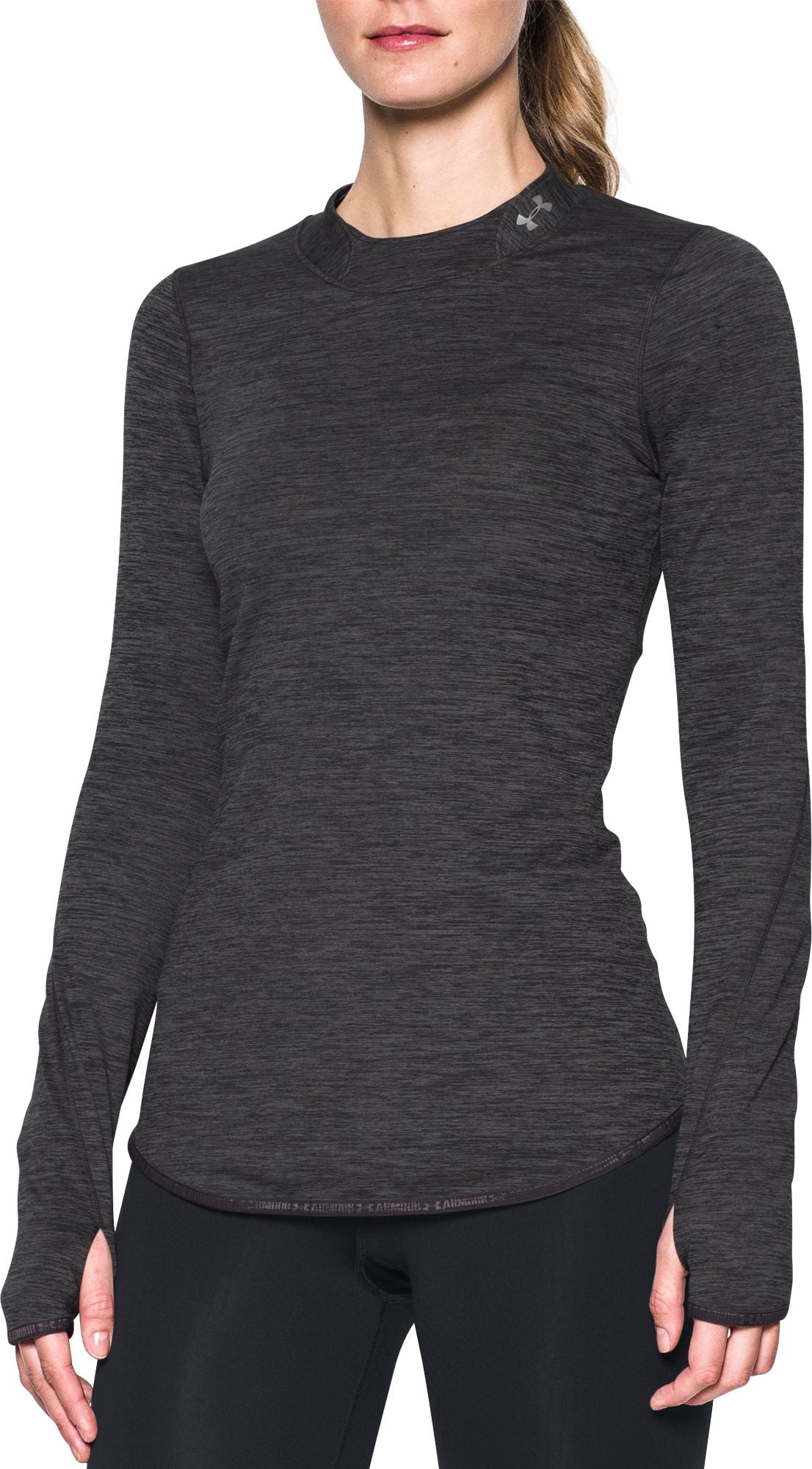 fitted mock neck long sleeve