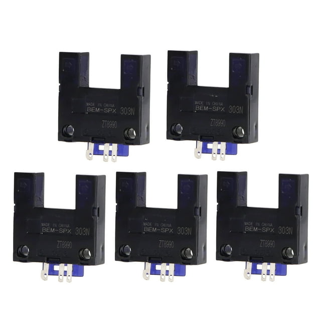 5Pcs BERM Photoelectric Sensor Limit Speed Switch Induction U Slot BEM SPX303N DC5‑24V