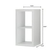 Better Homes & Gardens 2Cube Storage Organizer, White Texture