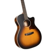 Cort Guitars GA1EOPSB-U Grand Regal Series Grand Auditorium A-E Guitar Sunburst, Natural Open Pore
