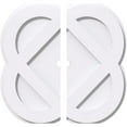 thumbnail image 1 of Ekena Millwork CMP18CE2-01000 18 in. OD x 1 in. ID Square Charlotte Architectural Grade PVC Contemporary Ceiling Medallion - 2 Piece, 1 of 4