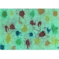 thumbnail image 1 of Ahgly Company Indoor Rectangle Abstract Turquoise Blue Contemporary Area Rugs, 2' x 3', 1 of 4
