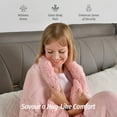 thumbnail image 3 of Anjee Weighted Blanket for Adults, 15lbs Heavy Blankets Great for Relieve Stress, Perfect Gift for Family and Friends, 60x80 inches Pink, 3 of 11