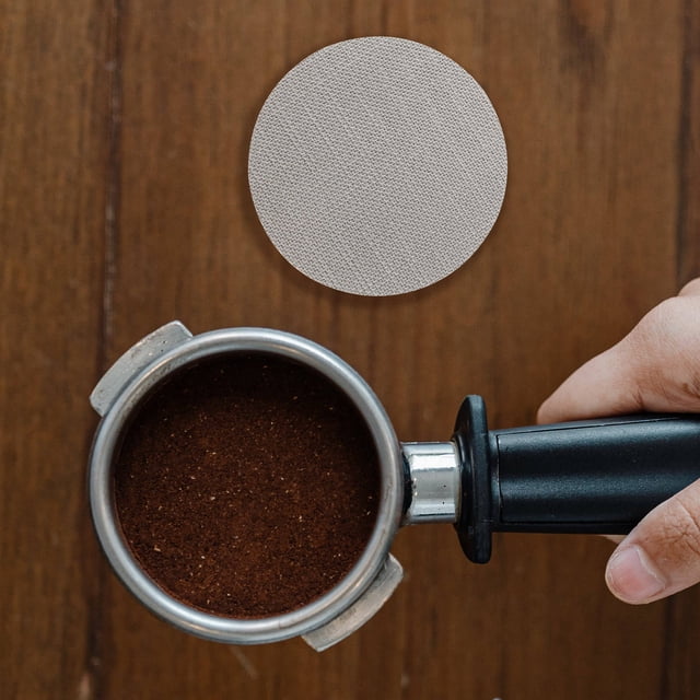 WRISTBIQUE Durable Stainless Steel Espresso Coffee Filter Screen for Fresh Flavor Plated Silver