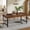 Walnut, variant on Finmind 55" Farmhouse Dining Table for 4-6, Industrial Rectangular Kitchen Table with Heavy-Duty Metal Legs, Rustic Brown