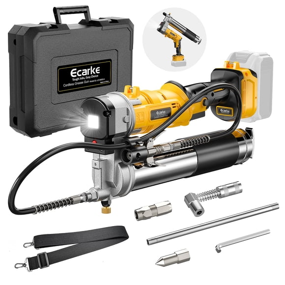 Pistola engrasadora eléctrica inalámbrica Ecarke 20 V compatible con DeWalt