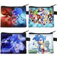 thumbnail image 2 of Monedero de Sonic The Hedgehog para mujer, cartera portátil para tarjetas de identificación, bolsa de almacenamiento de llaves para niños, regalos de cumpleaños, 2 of 4