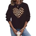 thumbnail image 6 of Women's Valentine's Day Shirts Top Long Sleeve Shirts for Women Fashion Valentine's Day Printed Blouses Casual Crew Neck Pullover Tops, 6 of 8