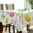 thumbnail image 5 of Yayeee Tablecloths 54" x 54" Rectangle Wrinkle Resistant Party Table Cover, Colorful Easter Eggs, 5 of 8