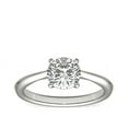 thumbnail image 1 of 1.00 T.C.W Round Shape Natural Diamond Latest Design Solitaire Wedding Ring for Ladies Solid 14K White Gold Size 8, 1 of 8