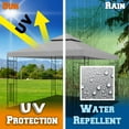 thumbnail image 4 of Sunrise Umbrella 10' x 10' Gray Outdoor Canopy, Blocks 95% UV Rays, 4 of 10