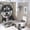 style-422, variant on 4 Pcs Shower Curtain Set Cute Husky Animal Dog Non-Slip Rugs And Toilet Mat Lid Rug Accessories Cute Dog Pets Bathroom Decor Sets for Bathtub Decor 72inch X 72inch