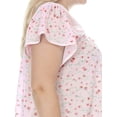 thumbnail image 6 of Ezi Women's Plus Cap Sleeve Floral Nightgown, 6 of 6