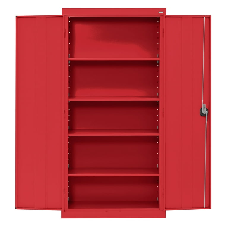 Sandusky Elite Series Cabinet 36 Wx24 Dx72 H in Red EA4R362472 01